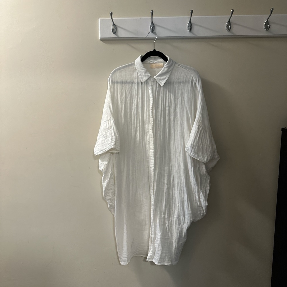 Myrah Penaloza button down dress